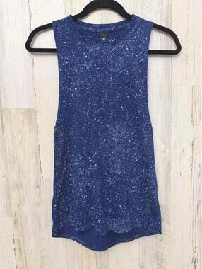 Adidas Women’s XS Blue Speckled Tank Top Sleeveless Athletic Workout